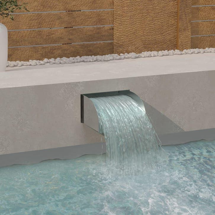 vidaXL Waterval 30x34x14 cm roestvrij staal 304, Jardin & Terrasse, Pièces d'eau & Fontaines, Envoi