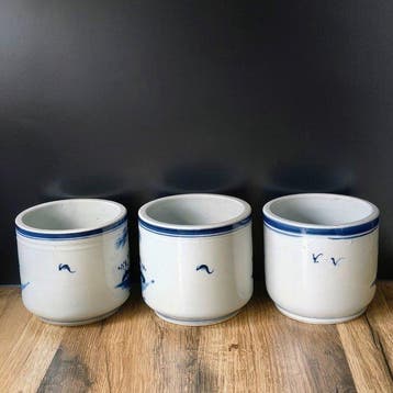 Handmade - Handpainted - Set kommen (3) - Keramiek -