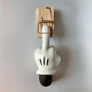Popik - F... trap!!! Wall sculpture