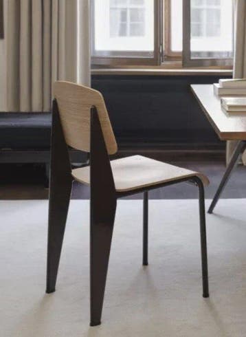 Vitra - Jean Prouvé - Stoel - Standaard Stoel - Hout, Staal