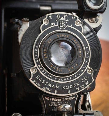 Kodak No.1 Pocket Kodak avec un étui Appareil photo moyen, TV, Hi-fi & Vidéo, Appareils photo analogiques