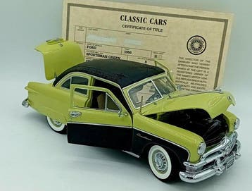 Danbury Mint 1:24 - Modelauto - Ford Crestliner 1950 - Niet