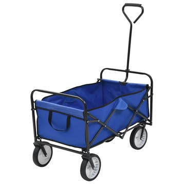 vidaXL Handkar inklapbaar staal blauw, Verzenden, Nieuw