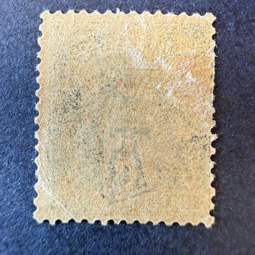 Frankrijk - Yvert 99 Sage 75c violet sur orange in nieuw*, Gestempeld