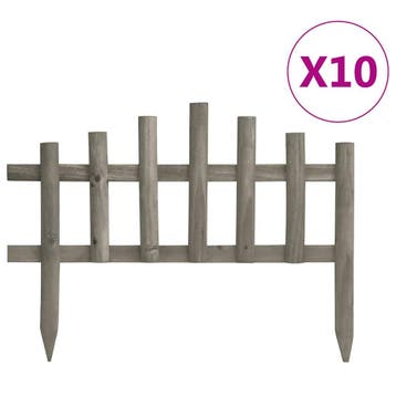 vidaXL Gazonranden 10 st 4,4 m vurenhout, Verzenden