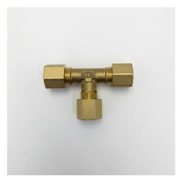 Bieden: GOK Brass T-Piece Gas Fitting CW617N -, Ophalen of Verzenden