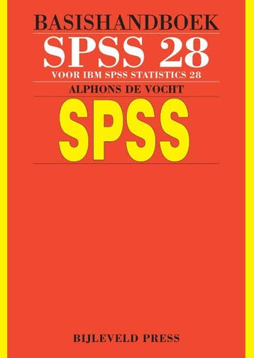 Basishandboek SPSS 28 9789055482788 Alphons de Vocht, Verzenden, Zo goed als nieuw, Alphons de Vocht