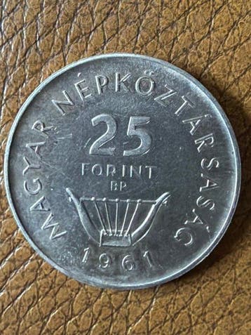 Hongrie. 25 Forint 1961 Franz Liszt ,17,5g (.750) Silber