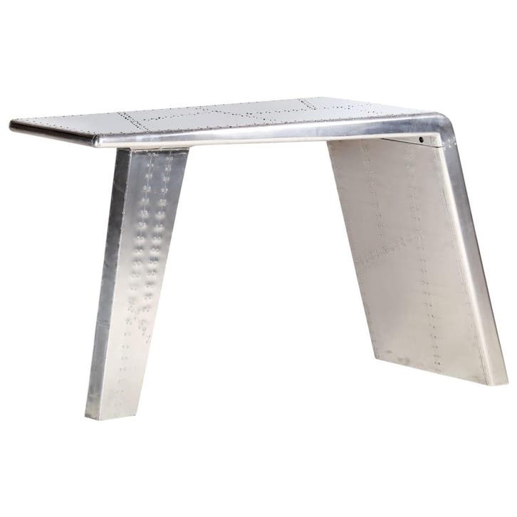 vidaXL Bureau luchtvaartstijl 112x50x76 cm metaal, Huis en Inrichting, Bureaus, Nieuw, Verzenden