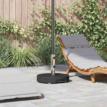 vidaXL Parasolvoet Zwart Ø 45 x 37.5 cm Graniet, Tuin en Terras, Verzenden, Nieuw
