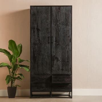 Mangohouten Kast Brendon 90 cm, Verzenden