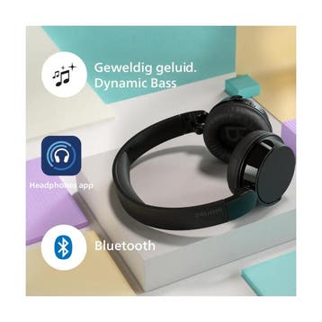 Philips TAH4209BK Over-Ear draadloze Bluetooth-hoofdtelefoon, Ophalen of Verzenden