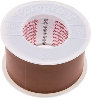 Elektrische Isolatietape Vde-Getest 50mm/25m Bruin, Verzenden, Nieuw