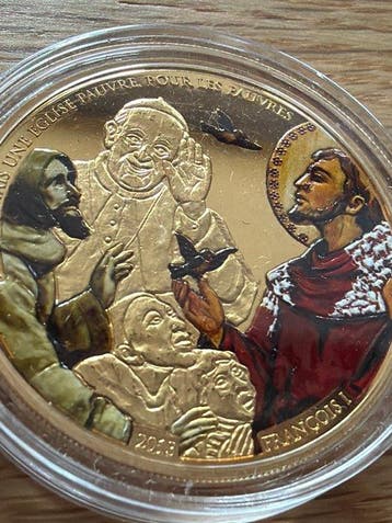 Togo. 100 Francs 2013 Papst Frabziskus. - 1 oz (Sans prix de, Postzegels en Munten