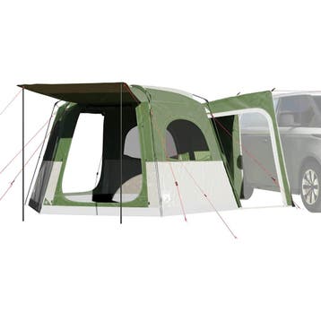 vidaXL Autotent 4-persoons waterdicht groen, Verzenden, Nieuw