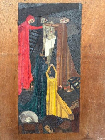 Jacqueline Gilson (1912-1991) - Descente de croix - Jesus