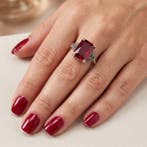 Sans prix de réserve - Bague Argent Rubis, Bijoux, Sacs & Beauté