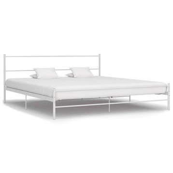 vidaXL Bedframe metaal wit 160x200 cm, Huis en Inrichting, Slaapkamer | Bedden, Verzenden, Nieuw