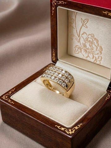 Zonder minimumprijs - Ring Zilver - 1.00ct. tw. Diamant, Nieuw
