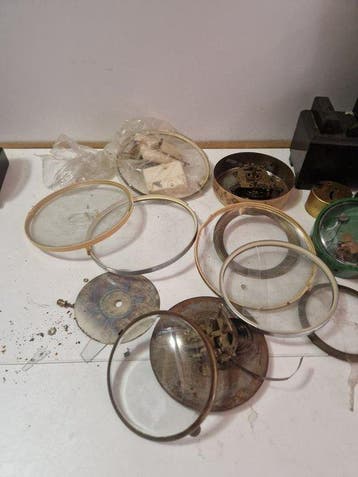 Tafelklok - Antiek Marmer, Brons, Legering - 1960-1970 -, Antiek en Kunst