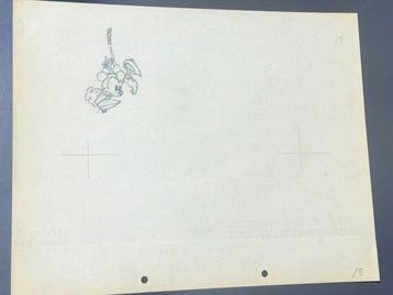 Walt Disney - Minnie Mouse-animatietekening - Building a, Nieuw