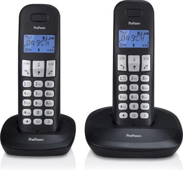 Profoon PDX-1120 Draadloze Dect Telefoon - 2 handposten - La, Verzenden, Nieuw