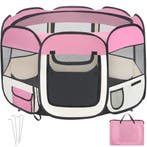 tectake Puppyren van polyester incl. draagtas - roze, Verzenden, Nieuw