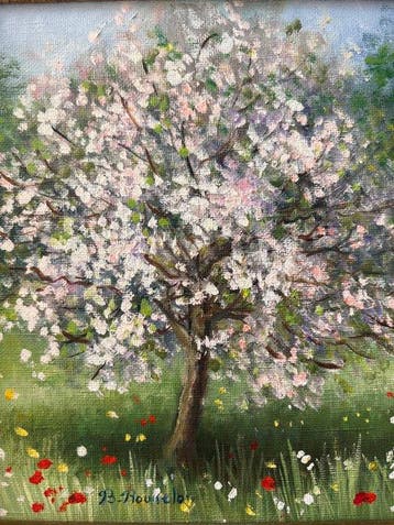 Benedicte Rousselon (XX) - Cerisiers en fleurs
