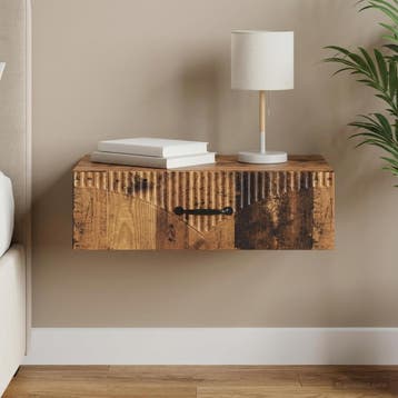 vidaXL Wandgemonteerde Zijtafel 59 x 34,5 x 17 cm Bewerkt, Verzenden, Nieuw