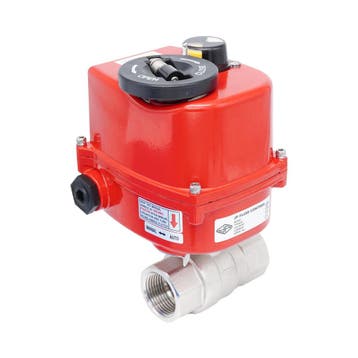 Vanne à bille électrique modulante 2 voies en laiton Rp 1, Verzenden