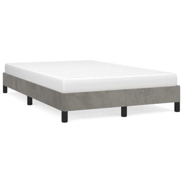 Bedframe 120x200 fluweel grijs | Tweede kansje | OP=OP, Huis en Inrichting, Verzenden, Zo goed als nieuw, Twijfelaar, 120 cm