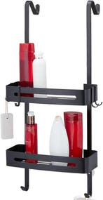 2dekans | Luft - Doucherek - 2 laags met haken - Zwart, Ophalen of Verzenden, Nieuw in verpakking