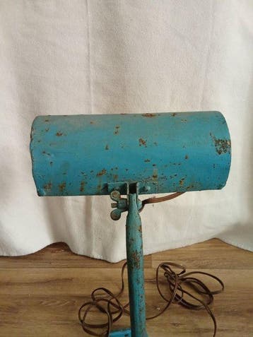 Lantaarn - Metaal - ASTAX industriële werkplaatslamp van, Antiek en Kunst