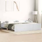 vidaXL Bedframe met hoofd- en voeteneinde wit 160x200 cm, Verzenden