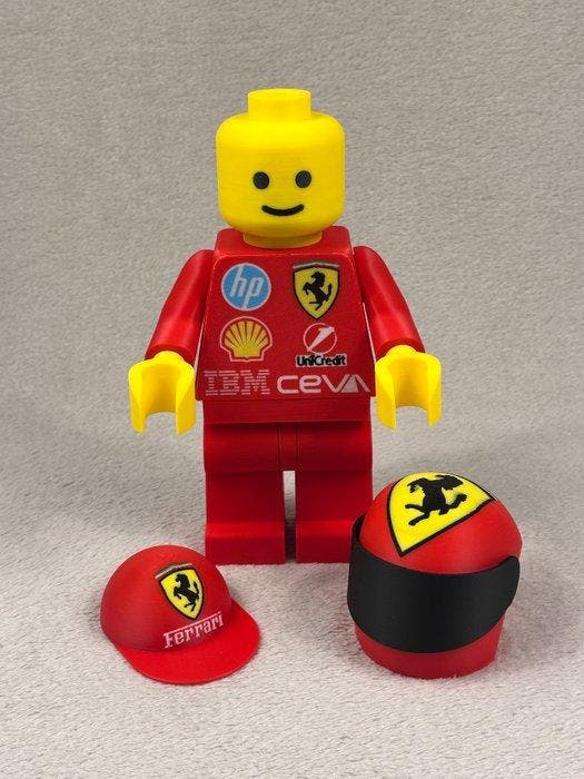 Lego Minifiguur - Racers - Ferrari Team Man, Kinderen en Baby's, Speelgoed | Duplo en Lego