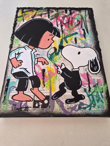 Munlu.art - Pup Fiction - Snoopy & Mia