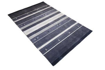 Gestreepte grijze Gabbeh - Vloerkleed - 180 cm - 120 cm -, Nieuw