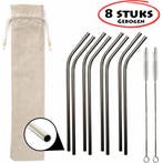 Fako Bijoux - RVS rietjes Set - Herbruikbaar - Herbruikbaar, Verzenden, Nieuw