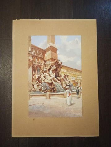 Rodolfo Paoletti (1866-1940) - La Fontana dei Fiumi in