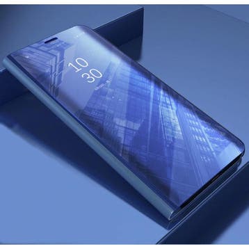 Huawei P30 Lite Smart Spiegel Flip Case Cover Hoesje Paars, Verzenden