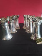 Valenti - Bécher (6) - plaqué argent - Set de verres