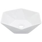 vidaXL Wastafel 41x36,5x12 cm keramiek wit, Verzenden, Nieuw