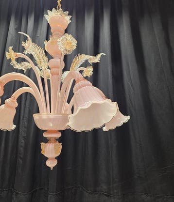 Kroonluchter - Fiordilatte - Muranoglas - 5 lampen