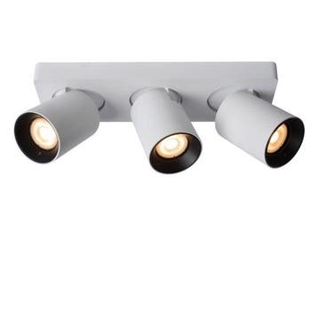 Lucide NIGEL - Plafondspot LED Dim to warm GU10 3x5W, Huis en Inrichting, Verzenden, Nieuw