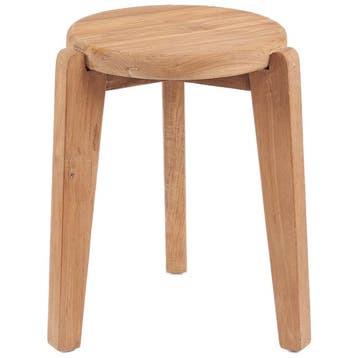 Bazar Bizar Tuin Bijzettafel Seseh - Naturel - Tuintafel -, Verzenden, Nieuw