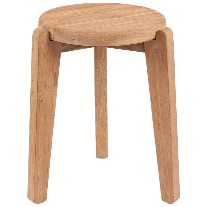 Bazar Bizar Tuin Bijzettafel Seseh - Naturel - Tuintafel -, Tuin en Terras, Tuintafels, Nieuw, Verzenden