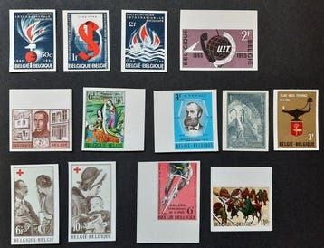 België - België ongetande selectie tussen 1964 - 1969, Gestempeld