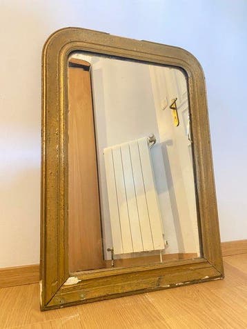 Spiegel - Hout - Frankrijk XIXe - Hoogte: 85 cm