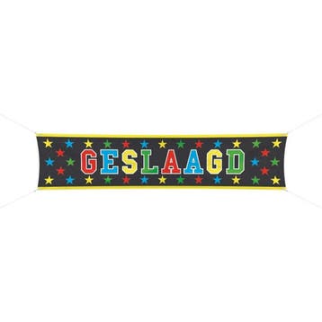 Geslaagd Vlag 1,8m, Verzenden, Nieuw