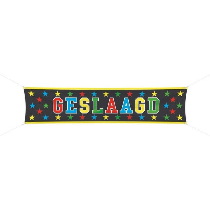 Geslaagd Vlag 1,8m, Hobby & Loisirs créatifs, Articles de fête, Envoi